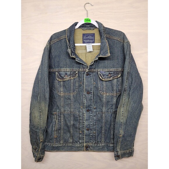 Vintage Levi’s Strauss Men's SZ XL Jean Jacket Trucker Blue Denim Button Up
